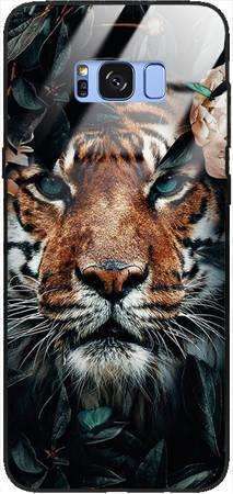 Etui szklane GLASS CASE tygrys w liściach Samsung Galaxy S8 Plus 