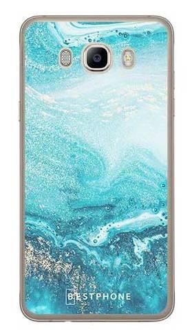 Etui turkusowy marmur na Samsung Galaxy J7 2016