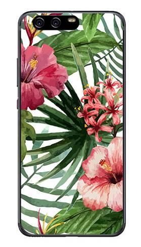 Foto Case Huawei P10 kwiaty tropikalne
