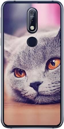 Foto Case Nokia 7.1 Plus 2018 lazy cat