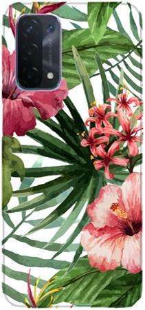 Foto Case Oppo A54 5G / A74 5G kwiaty tropikalne