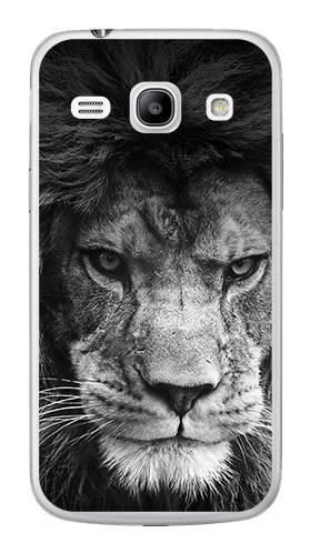 Foto Case Samsung GALAXY CORE plus G350 Czarno-biały lew
