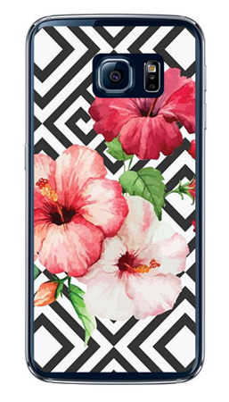 Foto Case Samsung GALAXY S6 kwiaty i wzorki