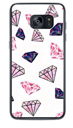 Foto Case Samsung GALAXY S7 różowe diamenty