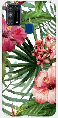 Foto Case Samsung Galaxy M31s kwiaty tropikalne