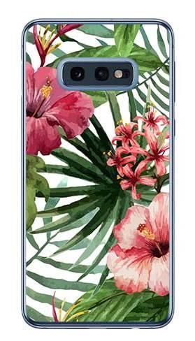 Foto Case Samsung Galaxy S10e kwiaty tropikalne