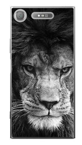 Foto Case Sony Xperia XZ1 Czarno-biały lew