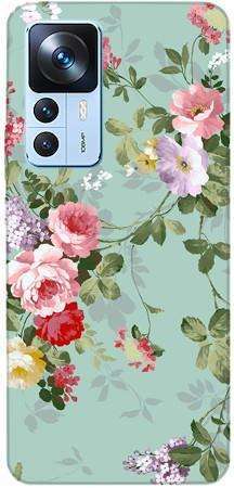 Foto Case Xiaomi 12T / 12T Pro zielone kwiatki