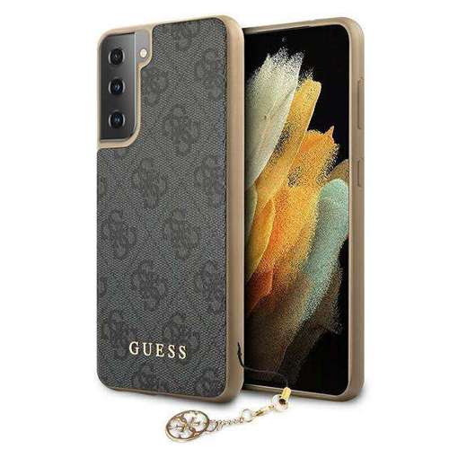 Guess GUHCS21SGF4GGR S21 G991 szary/grey hardcase 4G Charms Collection