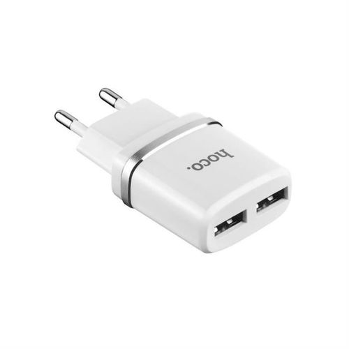 HOCO C12 2-PORT NETWORK CHARGER WHITE