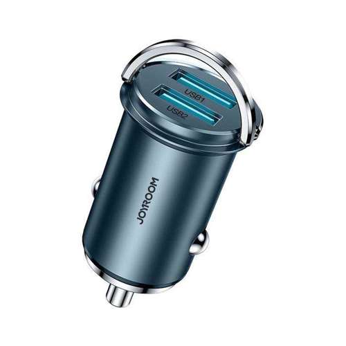 Joyroom szybka ładowarka samochodowa 2 x USB 45 W 5 A Quick Charge 3.0 AFC SCP niebieski (C-A36)