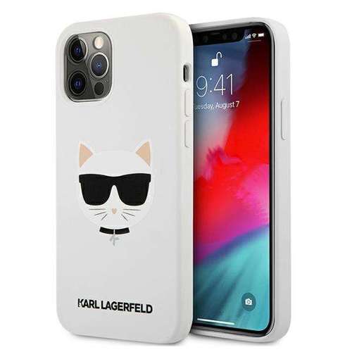 Karl Lagerfeld KLHCP12LSLCHWH iPhone 12 Pro Max 6,7" hardcase biały/white Silicone Choupette