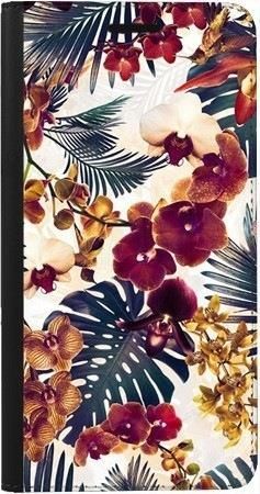 Portfel DUX DUCIS Skin PRO tropikalne kwiaty na Huawei P40 Lite E