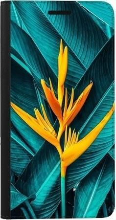 Portfel DUX DUCIS Skin PRO żółty kwiat i liście na Xiaomi Mi A3