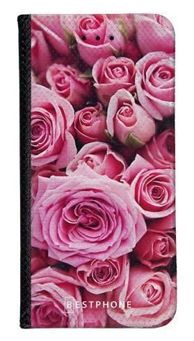 Portfel Wallet Case Huawei Mate 20 różowe róże