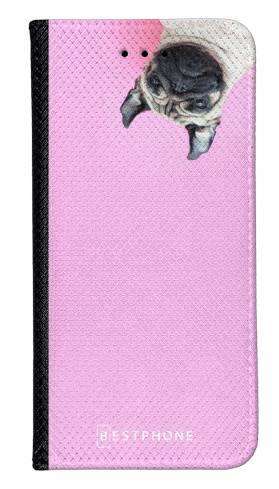 Portfel Wallet Case Oppo Reno 4 mops na różowym