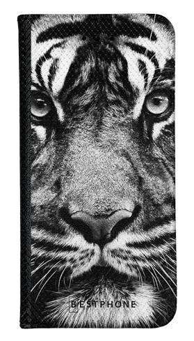 Portfel Wallet Case Samsung Galaxy A51 5G czarno biały tygrys