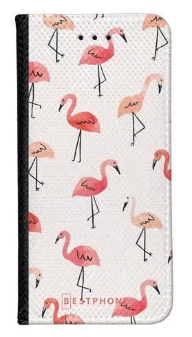 Portfel Wallet Case Samsung Galaxy Note 10 różowe flamingi