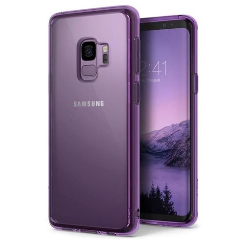 Ringke Fusion etui pokrowiec z żelową ramką Samsung Galaxy S9 G960 fioletowy (FSSG0038-RPKG)