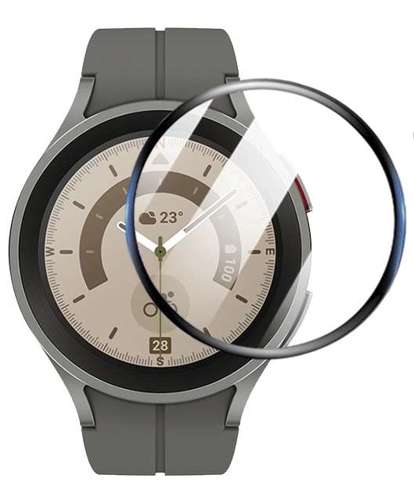 Szkło Hybrydowe FULL GLUE 5D do Samsung Watch 5 PRO 45mm czarny