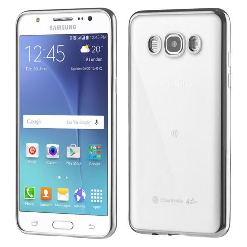 Żelowy pokrowiec etui Metalic Slim Samsung Galaxy J5 2016 J510 Srebrny