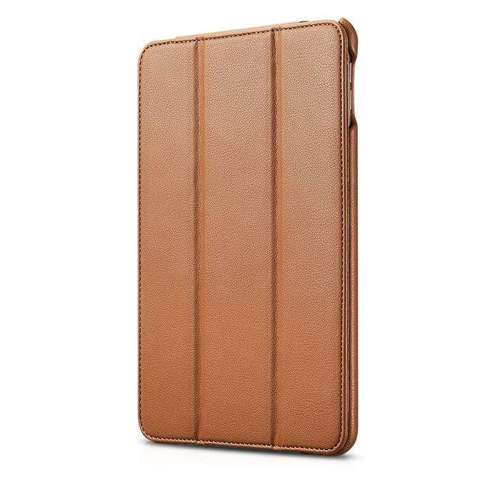 iCarer Leather Folio etui do iPad mini 5 skórzany pokrowiec smart case brązowy (RID800-BN)