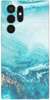 Etui SPIGEN Liquid Crystal turkusowy marmur na Samsung Galaxy S22 Ultra