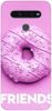 Etui dla przyjaciół friends donut fioletowy na LG K41s / K51s
