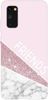 Etui dla przyjaciół friends glitter różowy na Samsung Galaxy S20