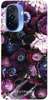 Etui purpurowa kompozycja kwiatowa na Huawei Nova Y70