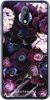 Etui purpurowa kompozycja kwiatowa na Nokia 7.1 Plus 2018