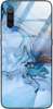 Etui szklane GLASS CASE marmur błękit złoto Xiaomi Mi9 