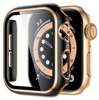 Etui + szkło 2W1 do Apple Watch 7/8/9 41mm czarno-rosegold