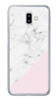 Foto Case Samsung Galaxy J6 Plus biały marmur z pudrowym
