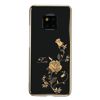 Kingxbar Flower Series etui ozdobione oryginalnymi Kryształami Swarovskiego Huawei Mate 20 Pro róża złoty