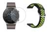 Opaska pasek bransoletka DOTSBAND do Huawei Watch GT 2 PRO 46mm BLACK/LIME +szkło