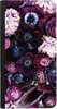 Portfel DUX DUCIS Skin PRO purpurowa kompozycja kwiatowa na Nokia 3.4