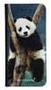 Portfel Wallet Case Oppo A98 panda na drzewie