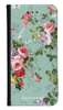 Portfel Wallet Case Xiaomi Redmi 4X zielone kwiatki
