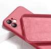Silicone Case elastyczne silikonowe etui pokrowiec iPhone 12 MINI bordowy