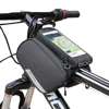 Wozinsky Torba rowerowa na ramę + odczepiany pokrowiec na telefon do 6,5 cala 1.5L czarny (WBB7BK)
