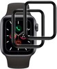 ZESTAW 2X Szkło Hybrydowe FULL GLUE 5D do Apple Watch 7/8/9 41mm czarny